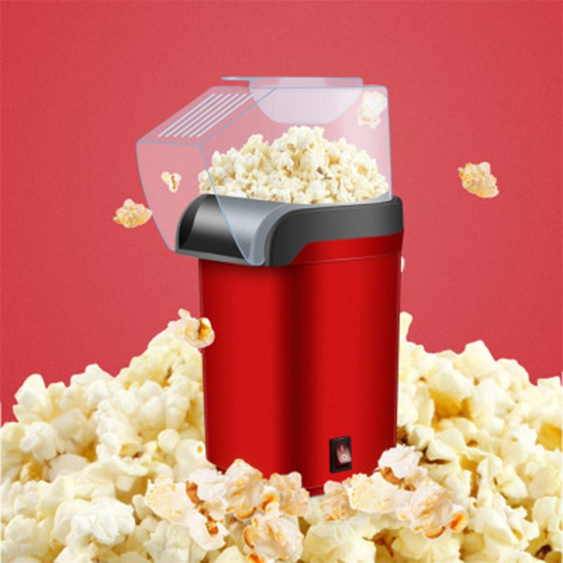 Facile da Trasportare Funzionamento Elettrico Hot Air Popcorn Maker Retro Della Macchina Cinema Home Gastronomica Elettrodomestici UE 11.5x12x26cm