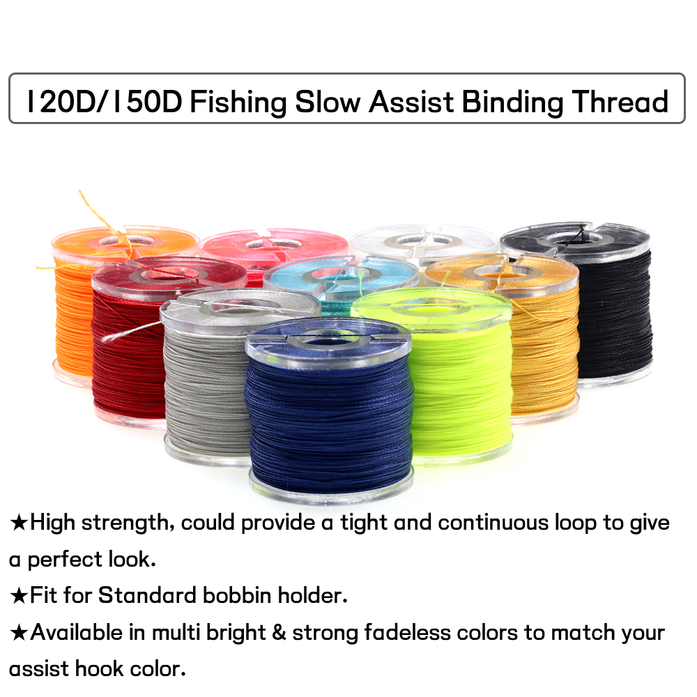 WIFREO 150D słonowodne wędkowanie spowolnienie Assist Jigging haki wiążące nici ręcznie dzianinowe nici Fishing Lure wiązanie muchowe Gear Tackle