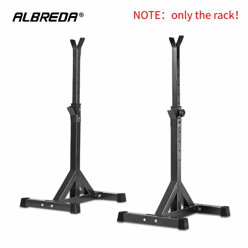 ALBREDA High Adjustable squat stand Barbell rack barbell squat body frame weight lifting barbell Rack fitness equipments: Default Title