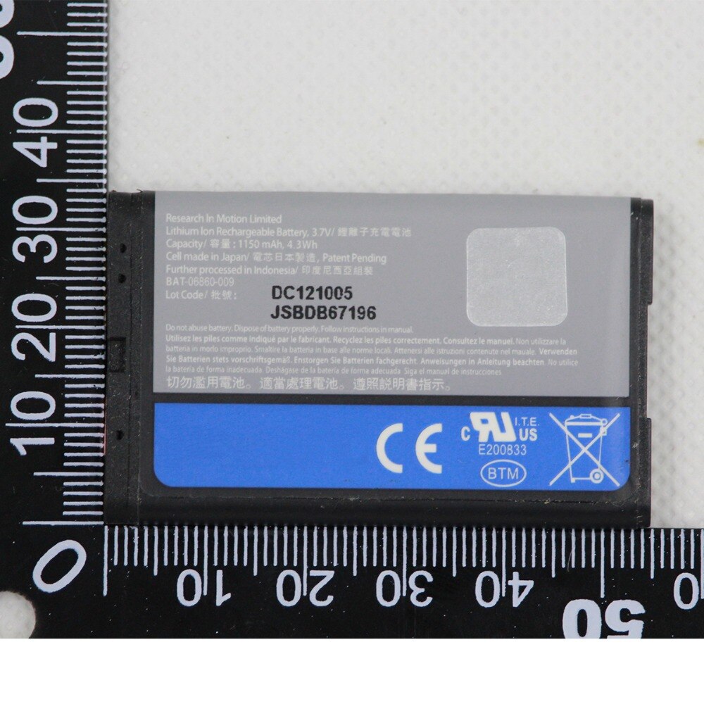 ISUNOO Téléphone Portable batterie C-S2 CS2 pour Blackberry Curve 9300 8300 8310 8320 8330 8520 8530 8700 Batterie De Remplacement interne