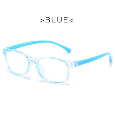 Trendy gennemsigtige anti-blå lys briller børn mærke behagelige lys computer briller drenge piger: C2