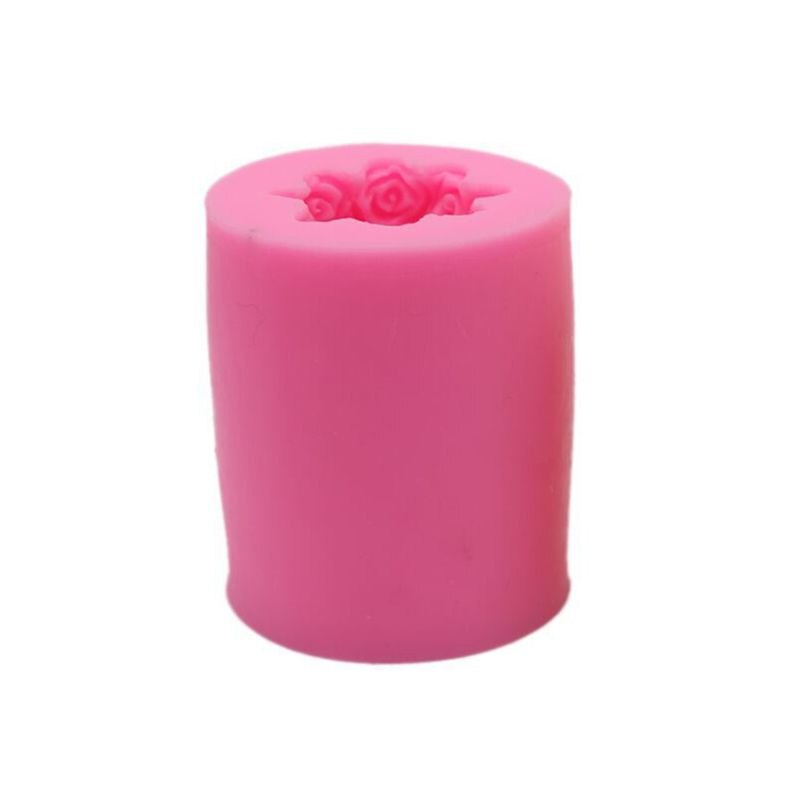 3D Kerst Bal Siliconen Kaars Zeep Mold Maken Diy Fondant Cake Decorating: Rose Flower