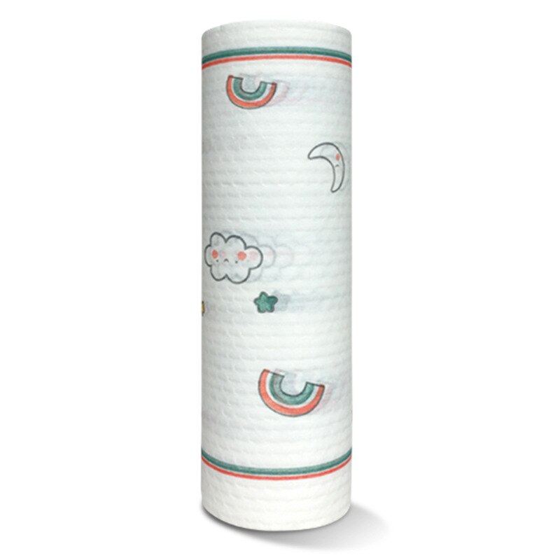 Cotton Cloth Wipes Reusable Cleaning Paper Towel Kitchen Roll Rags disposable Cleaning Cloth dishwashing gadgets Scouring Pad: Color random