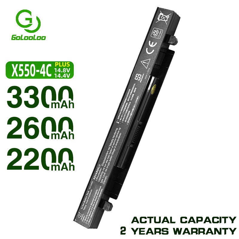 Golooloo Batterij Voor Asus A550 F450 F552 P450 X450 X550 X550v A41-X550 A41-X550A X450 X450C X550C X550 R510D X452E X450L x550L