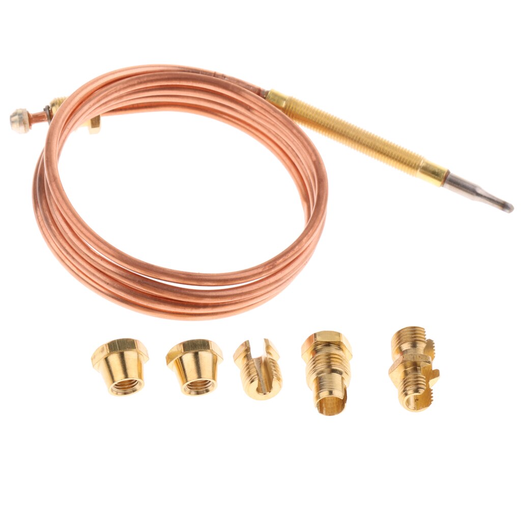 Gas Furnace Replacement Set Thermocouple for Boiler Heater w/Adapters 90cm