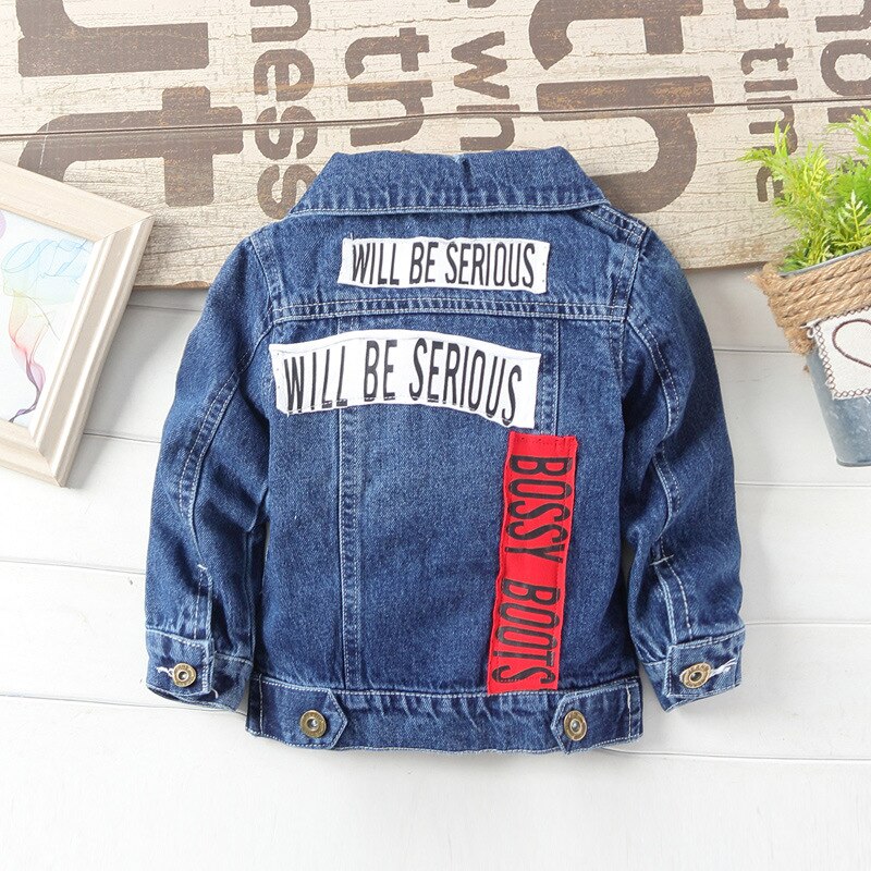 2022 Spring Denim Baby Boys Jackets Baby Blue Autumn Boys Coat For 1 2 Years Old Boy Baby Toddler Clothes RKC185042