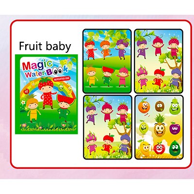 13 Style Magic Water Drawing Book Montessori Coloring Book Graffiti Magic Pen Painting Children&#39;s Toy Birthday: 8
