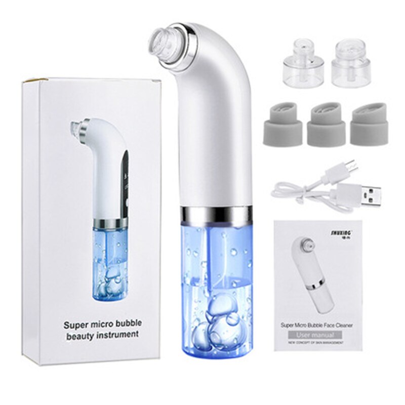 Facial Electric Small Bubble Blackhead Remover Black Dot Pimples Pore Cleaner Vacuum Machine Beauty Skin Care