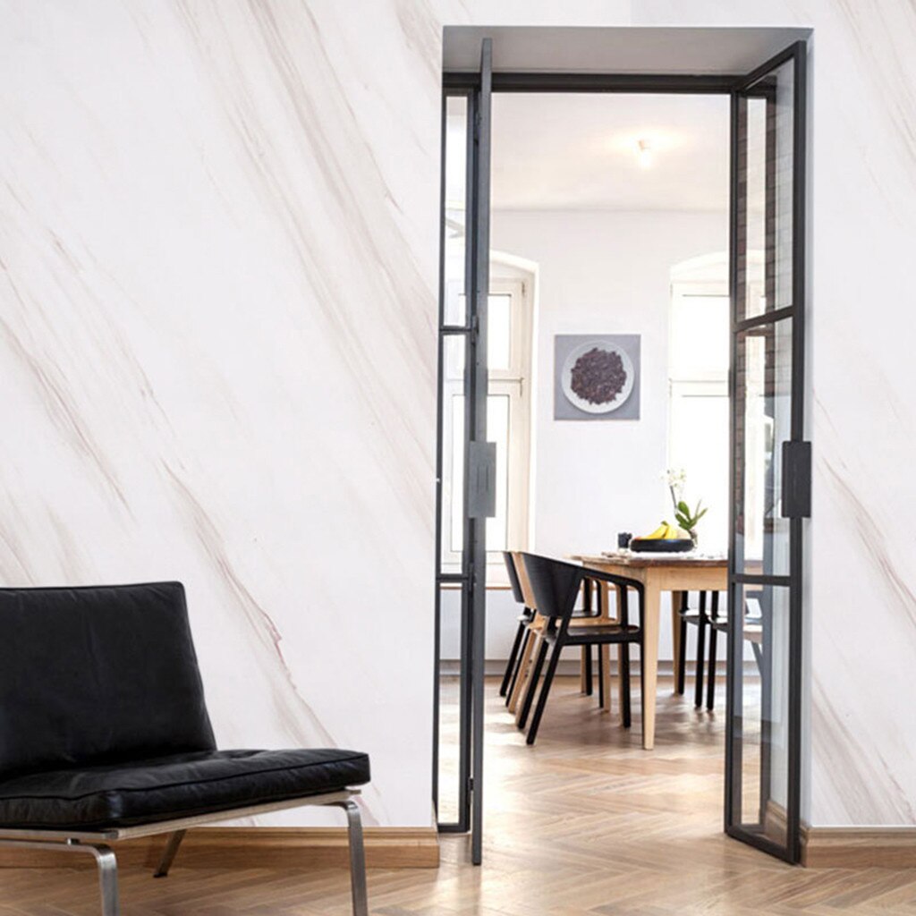 Self-service Wallpaper Oil-resistant Simulation Pattern Desk Cabinet Sticker Living Room For Kitchen Hall Bathroom Decoration