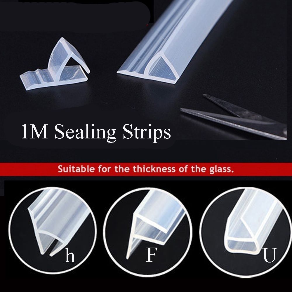 1M 6-12mm Silikon Gummi F U h bilden Glas Tür Abdichtung Streifen Fenster Glas Dichtung Streifen für Schlecht Bildschirm Tür Wetter