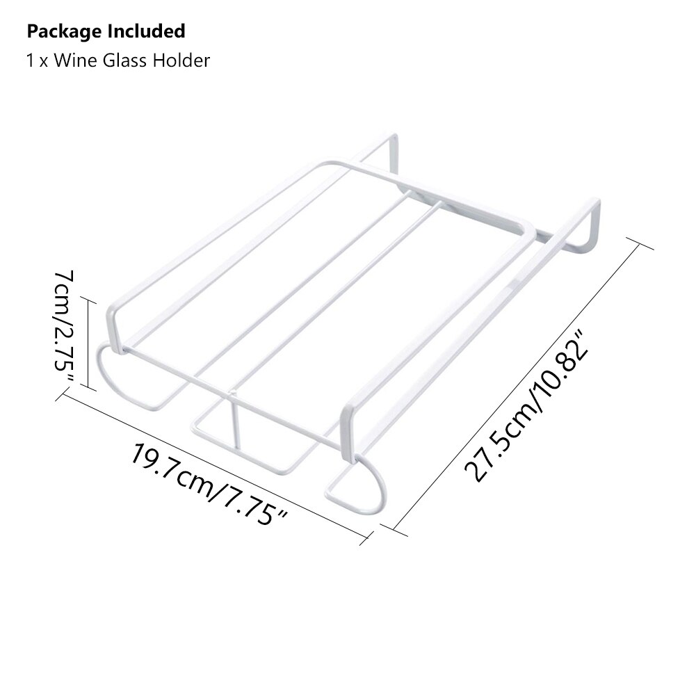 Bar henger hylle vin glass rack nyttig rustfritt stål vin rack for holder glass oppbevaring bar kjøkken 6-9 kopper hengende