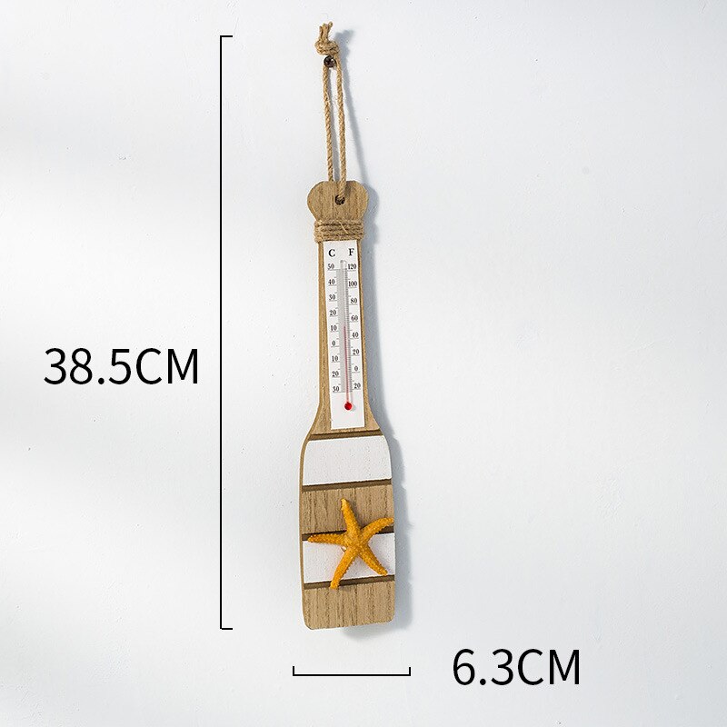 Colgante de estilo mediterráneo de peces de madera, arte de pared, artesanías Vintage, decoración del hogar, accesorios de adorno de tema náutico: H