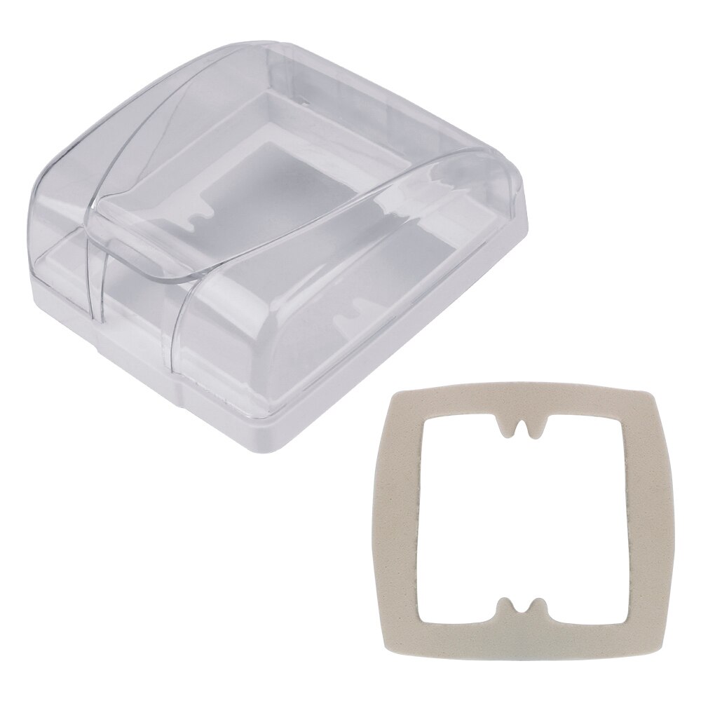 Doorbell Socket Waterproof Device Waterproof Cover Switch Button Protection Device Home Improvement Anti-splash box: tansparent