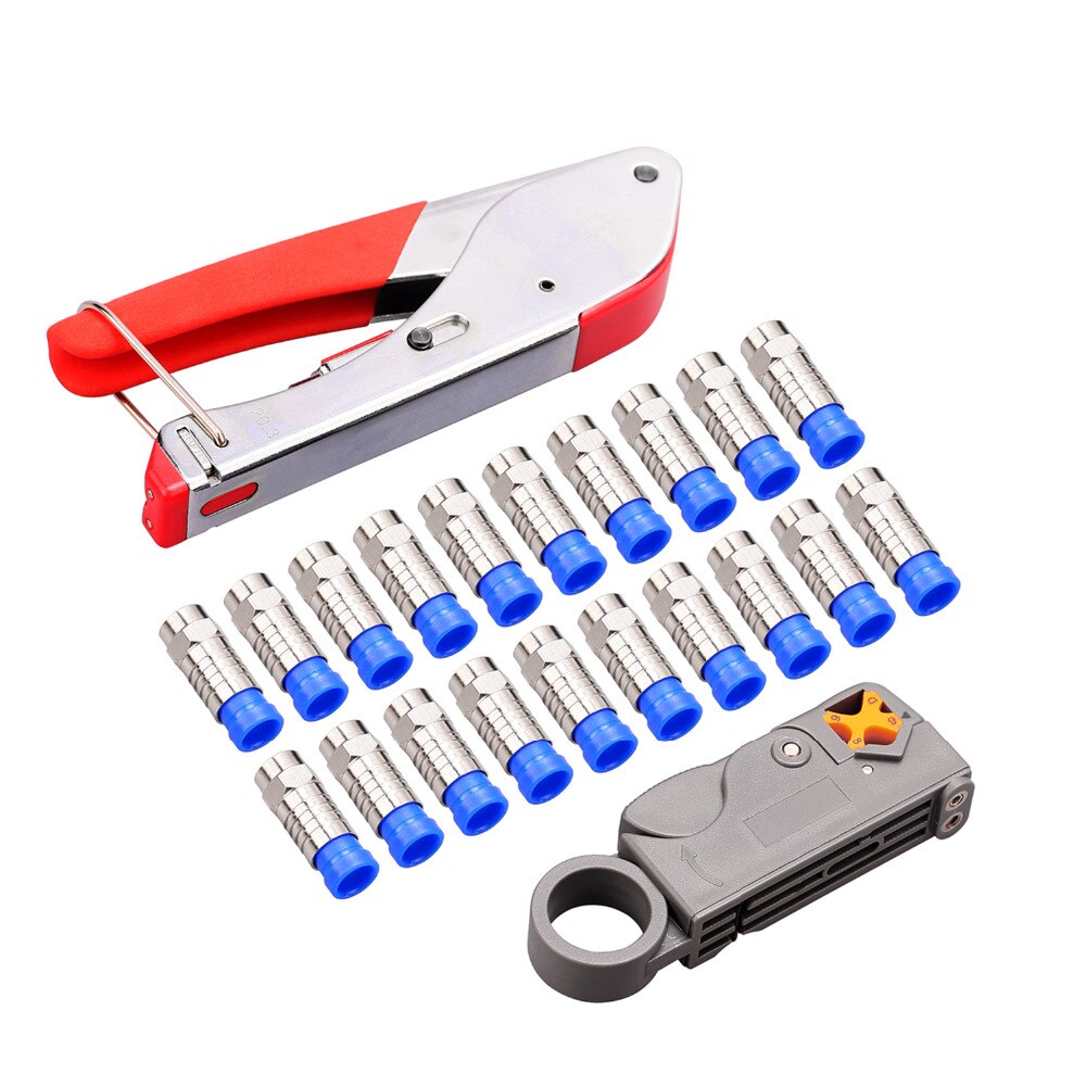LBSC Compression Tool RG6 RG59 Coaxial Connectors Crimper Cable Coax Coaxial
