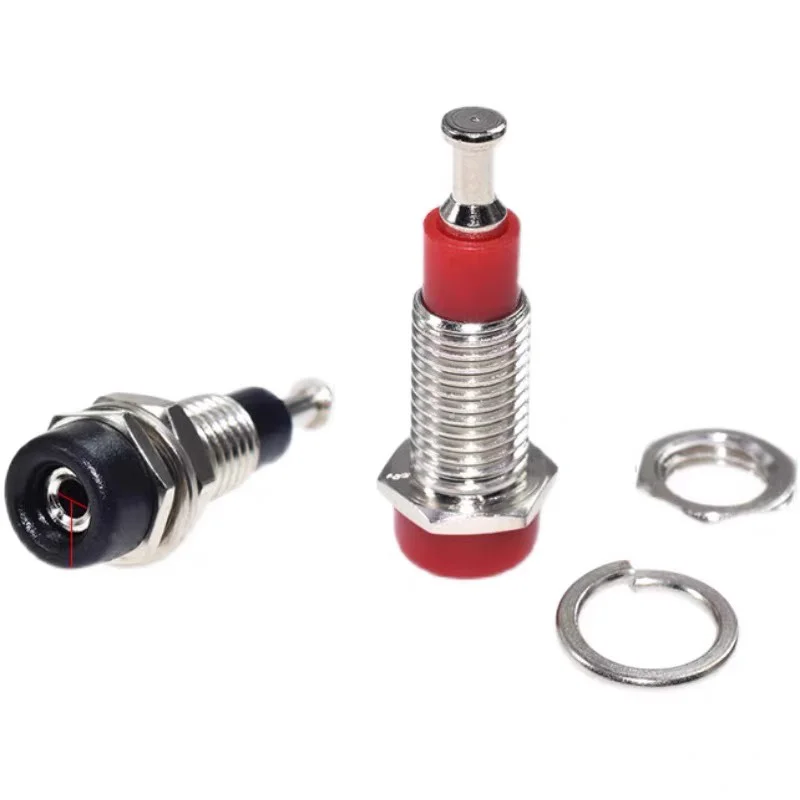 10 STKS 2 MM Banaan Socket Binding Post Moer Banaanstekker Jack Elektrische Connector Terminal Testgat