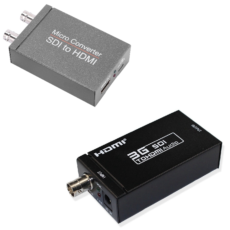 1 Pcs 3G SDI To HDMI Converter 1080P HDTV Audio Video Adapter &amp; 1 Pcs SDI To HDMI Mini 3G HD SD-SDI Video Mini Converter