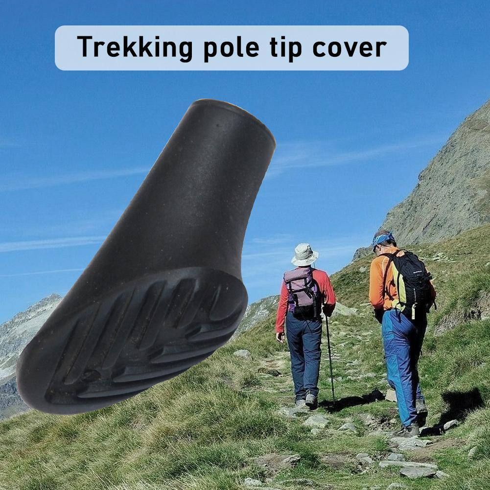 Nordic Walking Pole Trekking Pole Tip Protectors Rubber Tips Pads For Hiking Buffer Stick Replacement End G0U5