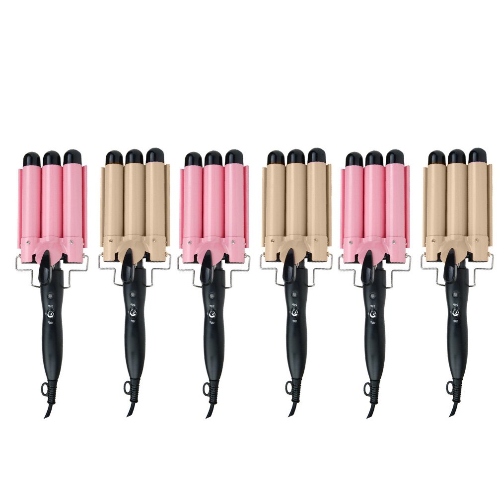 Curling Iron 3 Barrels Curly Hair Wavy Hair Styling Tool Electric Ceramic Curling Iron Curling Iron US Plug