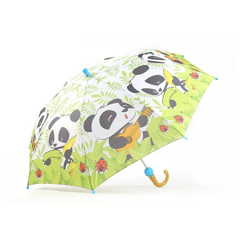 Søde hval tegneserier paraply tegneserie børn paraply vindtæt og regntæt baby paraply sikkerhed børnehave kid paraply: Panda