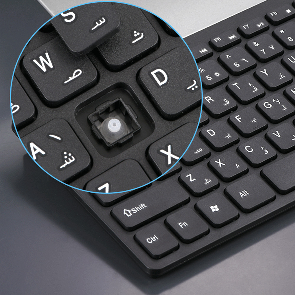 2025 heißer Arabisch Tastatur Drahtlose Maus Für Spiel PC Player TV Arabisch Tastatur und Maus Set 78 Tasten Gaming Tastatur