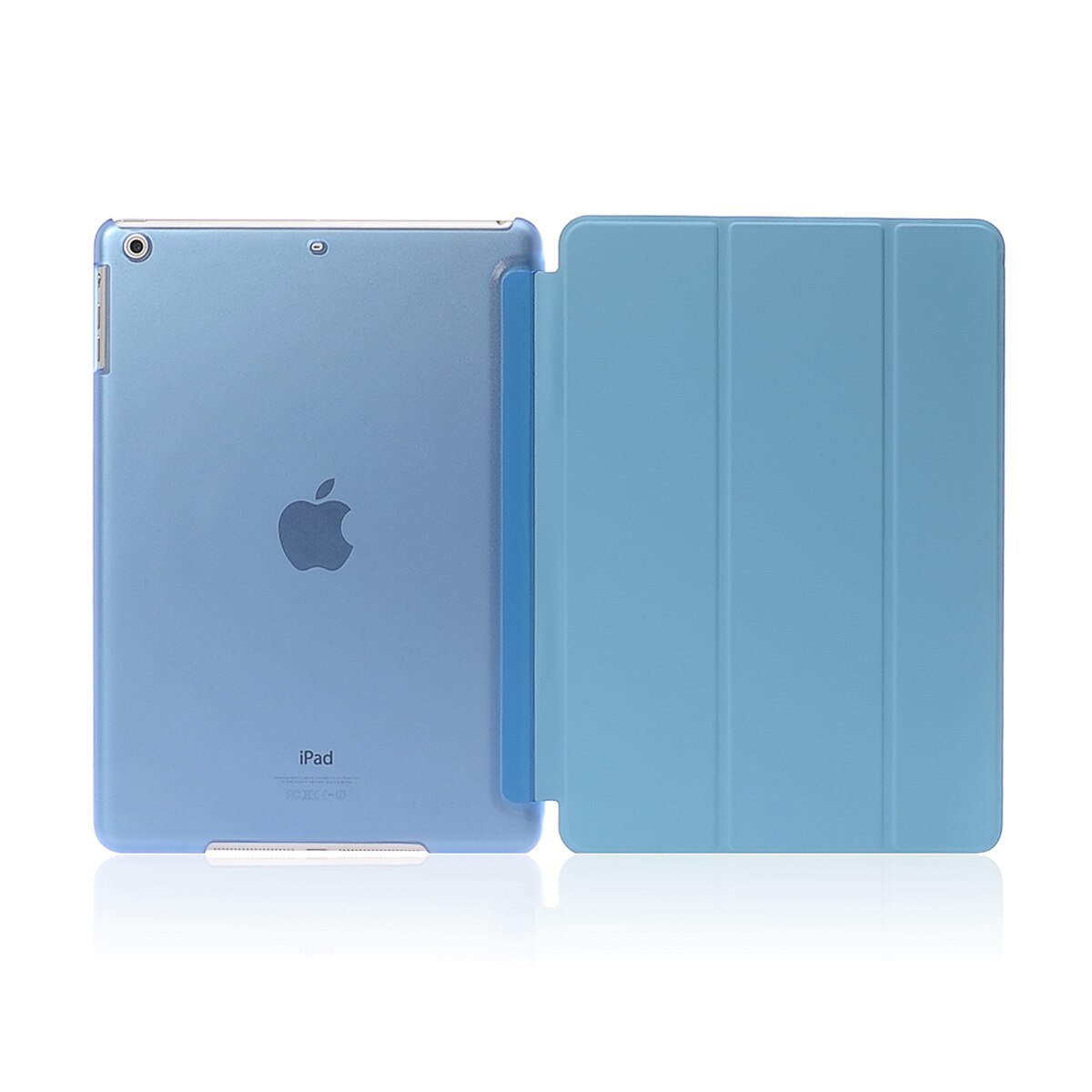 Luxury Tablet Shockproof Smart PU Leather Stand Slim Case Cover for Apple IPad Air 1 Coque for I Pad 5 6th Generation 9.7 Inch: Blue