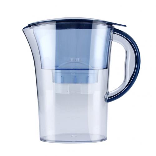 Vattenfilter kanna vattenkokare hemmakontor drinkware renare med påfyllning filter patron aktivt kol vatten kanna direkt dryck: Blå