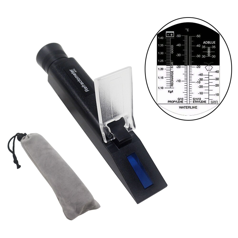 ATC 4 in 1 Handheld Refraktometer Frostschutz Adblue Motor- Flüssigkeit Propylen Ethylen Glykol Auto Reinigung Batterie Flüssigkeiten Tester