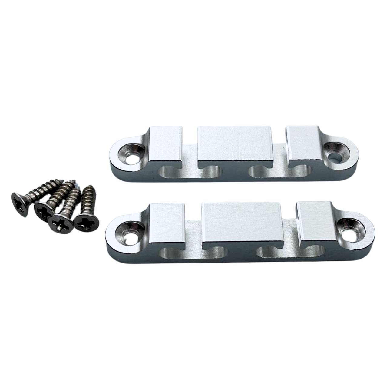 2PCS 2/3/4 String Retainer/String Guide für Elektrische Bass Kopf Retainer Aluminium String Baum Matte CR/BK/GD: Rot