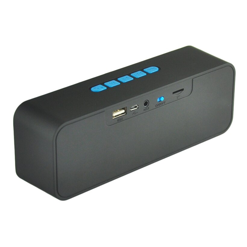 Haut-parleur Bluetooth de table Portable ABS HiFi stéréo boîte de son basse haut-parleur mains libres appel USB haut-parleurs de basse soutien TF USB