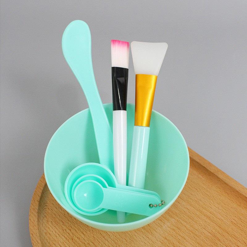 【B】7-teiliges DIY-Gesichtsmasken-Mischset Gesichtsmasken-Mischschüssel-Set Gesichtsmaskenschüssel, Spatel, Silikon-Gesichtsbürsten, Löffel