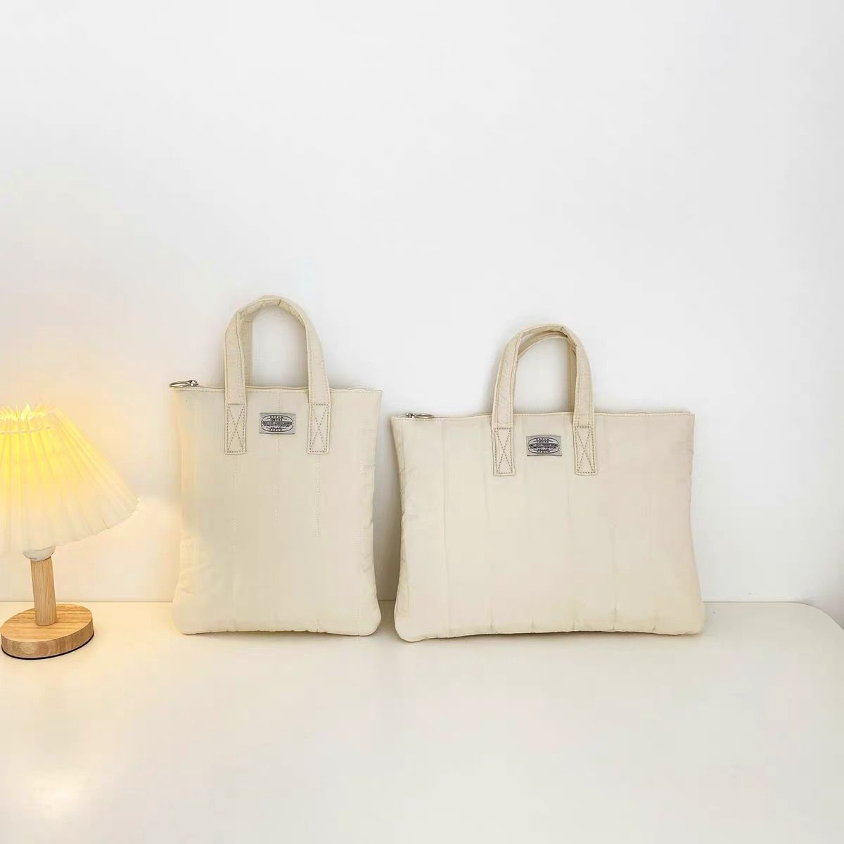 Bolsa fofa para laptop à prova de choque 11 13 14 15 polegadas bolsa para notebook grande capacidade respirável para Ipad/Macbook/Xiaomi/Lenovo: 15" / Bege