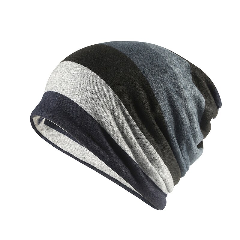 Autumn Winter Hat Beanie Stocking Hat Scarf Mask Male Hats For Women Men Knitted Cap Mens Skullies Beanies Flannel Warm Bonnet: black gray