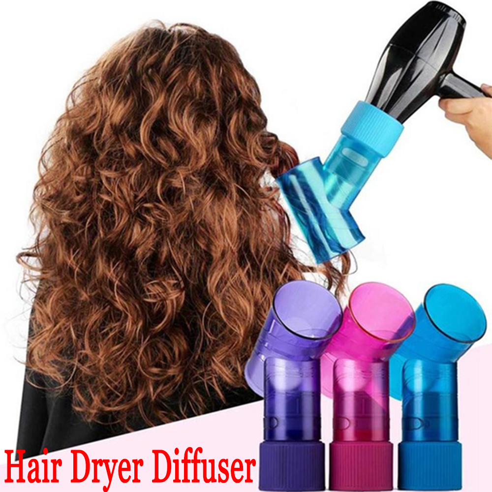 Cute curly hair Salon Plastic Wind Spin Roller Diffuser Hair Curler By Hair Dryer Attractive Curl Diffuser Spin Roller Cap