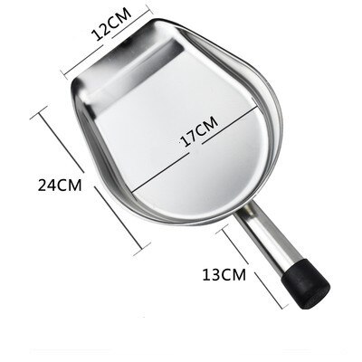 Stainless steel shovel kitchen chef tool food Handheld Portable Table desk Small garbage shovel Cleaning tools Home garden used: Dark Grey