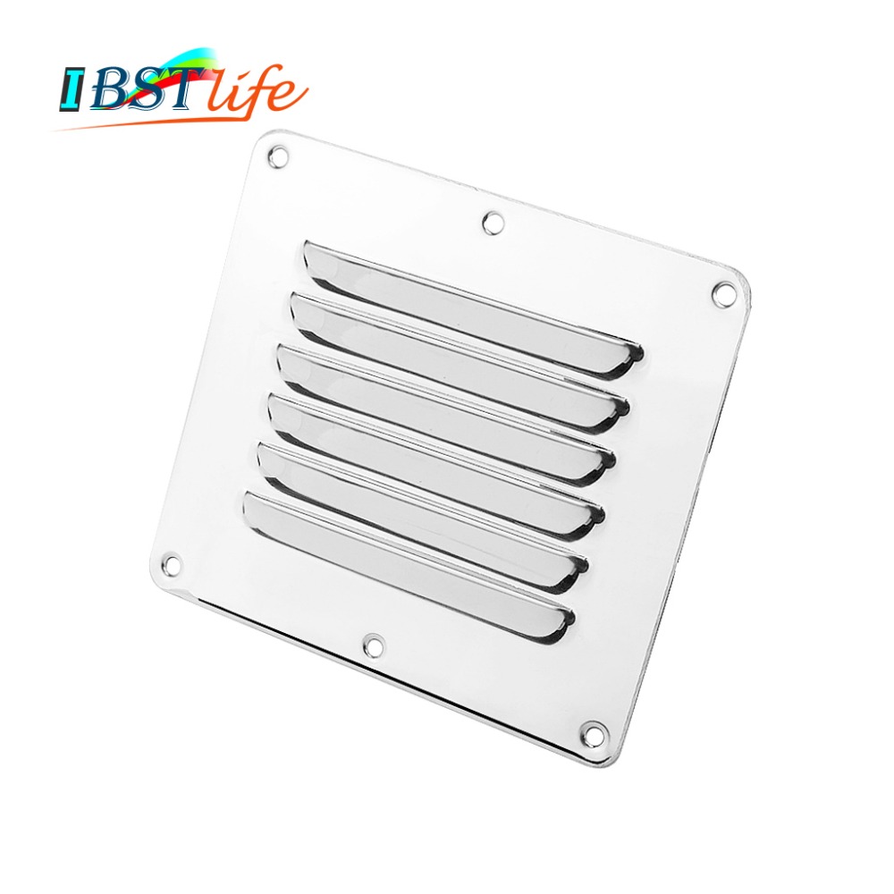 Marine Grade Stainless Steel 316 Boat Marine Square Air Vent Louver Vent Grille Ventilation Louvered Ventilator Grill Cover