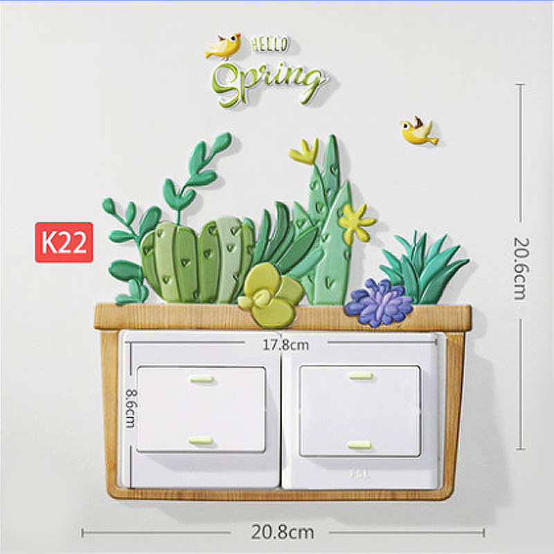 Pegatinas 3d Adesivos De Parede Switch Stickers Naklejki Children&#39;s Room Autocollant Mural Glow In The Dark Adesivi Home Decor: K22