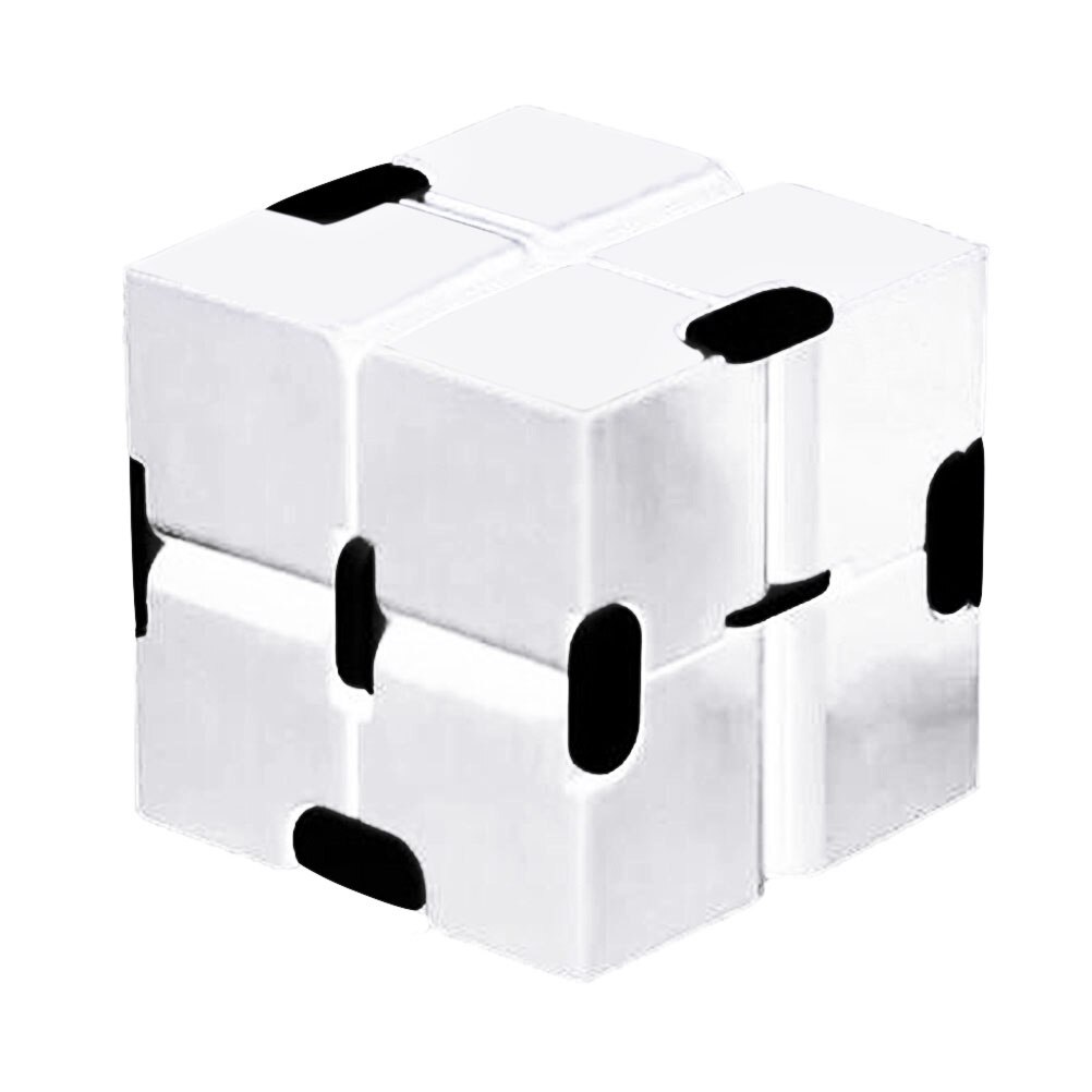 Vinger Cube Decompressie Speelgoed Kleurrijke Vinger Kubus Voor Kinderen En Volwassenen Speelgoed Kinderen #40: WHITE