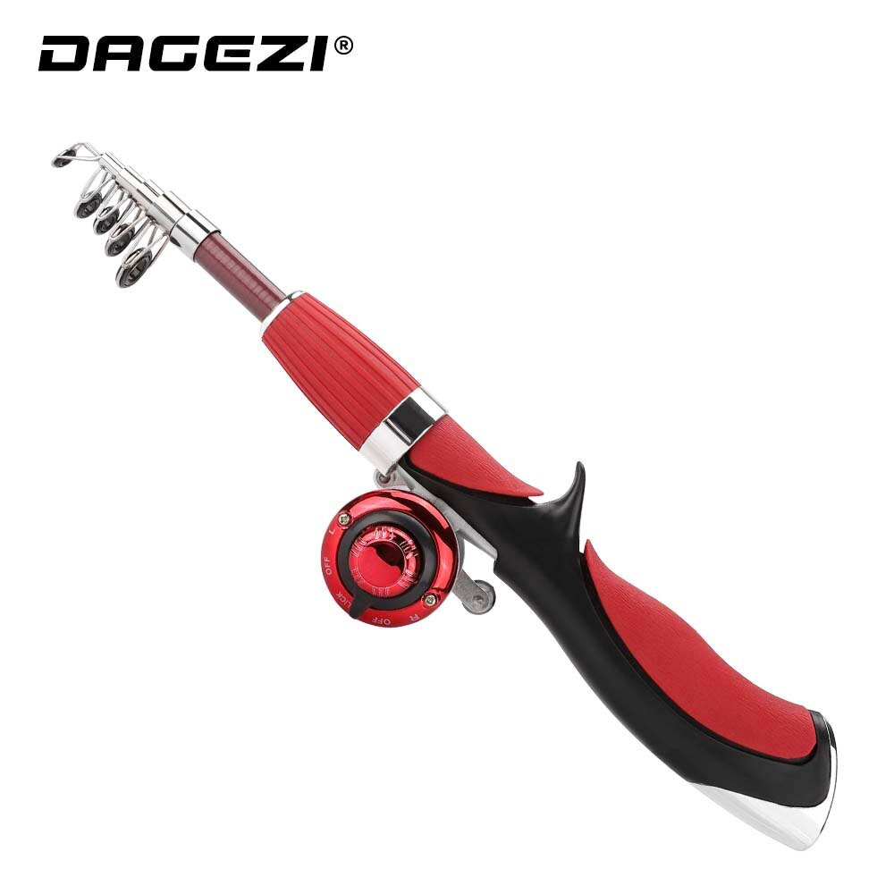 Dagezi Ijs Hengel + Reel Spinning Vissen Wiel Ijs Staaf Combo Visgerei