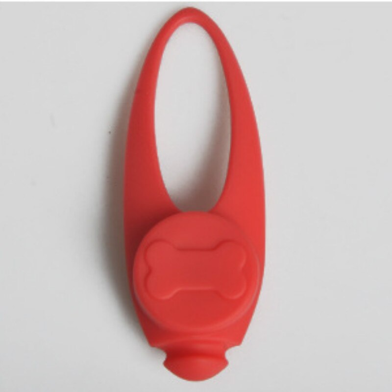 Pendentif lumineux pour chien avec étiquette LED étanche pour chien, lumière clignotante de sécurité nocturne, lumière lumineuse Anti-perte, collier d&#39;étiquette en Silicone: 1pc A