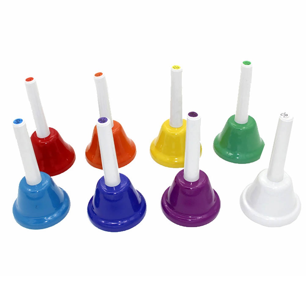 Musikalsk legetøj tidlig uddannelse 8- note legetøj 8 stk / sæt instrument børn barn rfid blokerende håndklokke