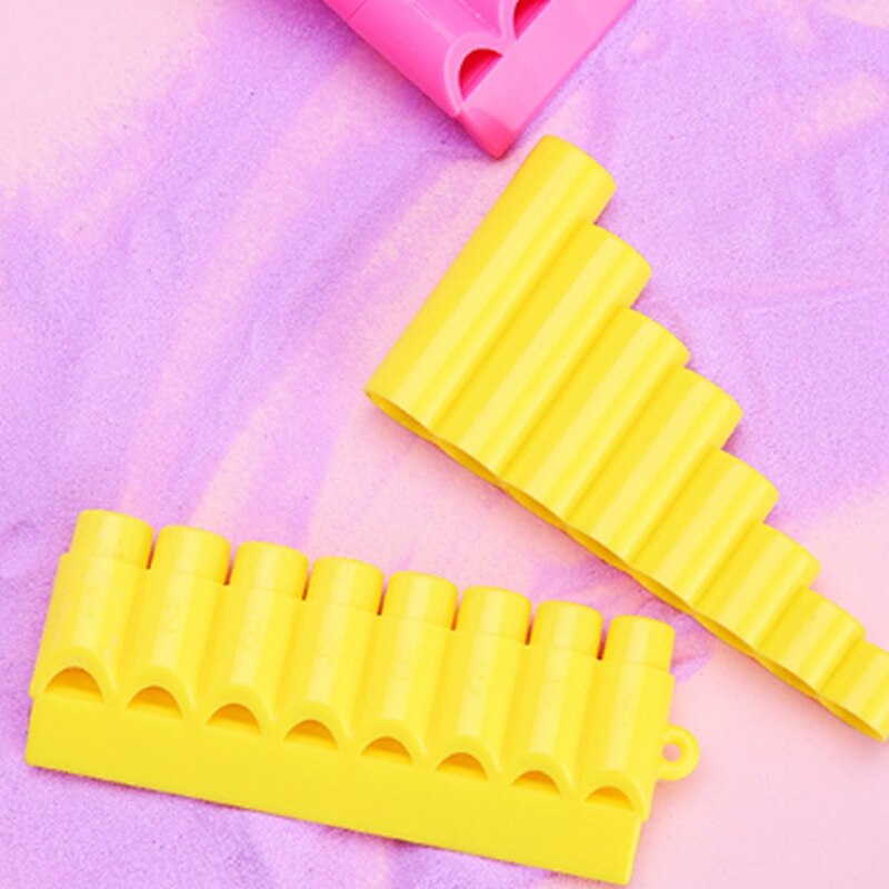 3 pièces bois Pan flûte 8 Tube en plastique rangée flûte Flauta Panpipe à la main Pan Flauta enfants Instruments de musique