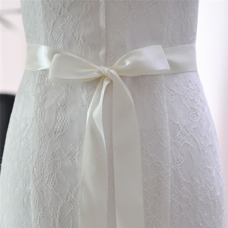 YouLaPan S420 Stunning Brides Belt Ribbon Sash Formal Dress Diamond Belt Rhinestones Belts Wedding Waistband Accessory Applique: off white