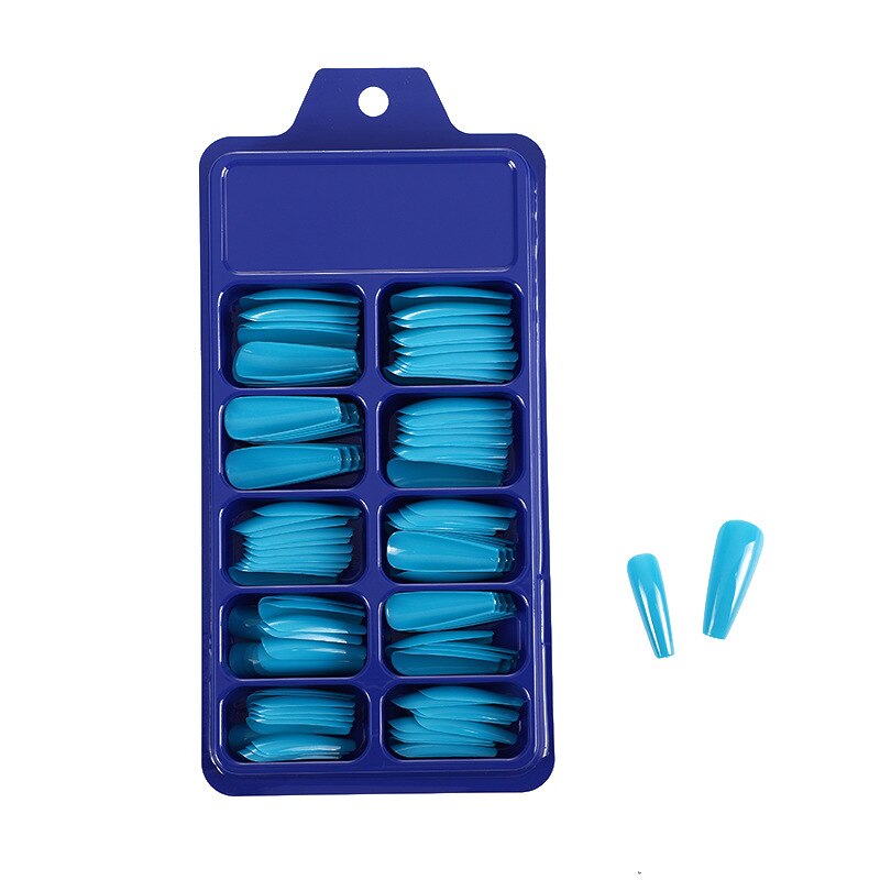 Uñas postizas de plástico para manicura, 100 Uds.: 03