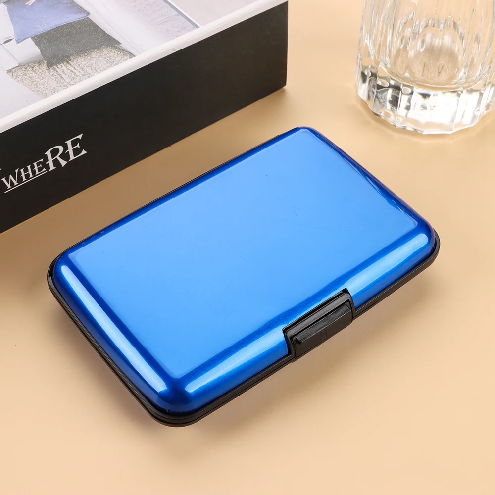 Aluminum Anti-Theft Wallets RFID Blocking Credit Card Holder RFID Wallet Metal Waterproof ID Card Case Coin Purse for Men Women