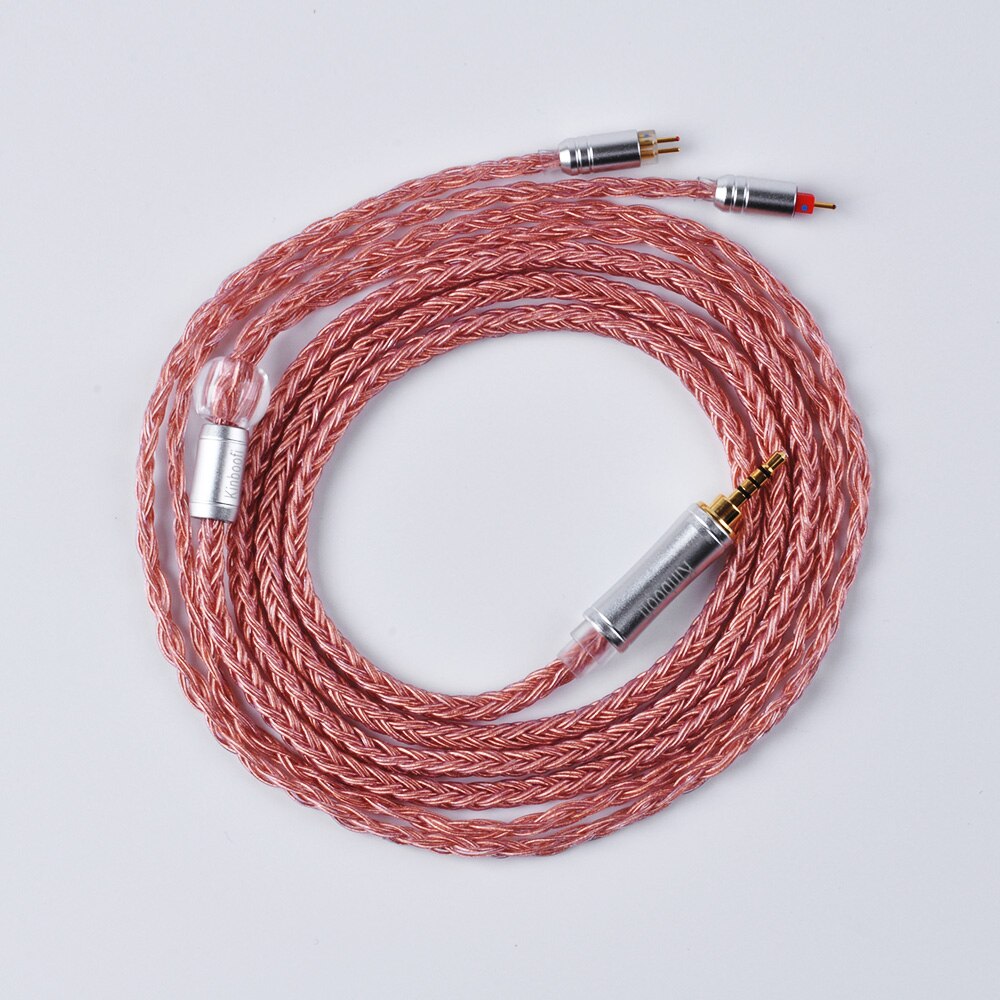 AK Kinboofi 16 Core Verzilverd 2.5/3.5/4.4mm Evenwichtige Oortelefoon Upgrade Kabel Met MMCX/2Pin voor AS10 ZS10 PRO ZSX TRN X6 C12