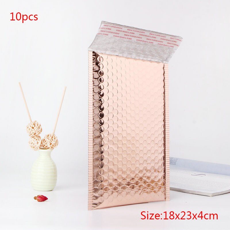 Schokbestendig Waterdicht Gealuminiseerd Folie Bubble Zakken Met Zelfklevende Stickers Cosmetica Telefoon Cover Bescherm Mailing Envelop Tas