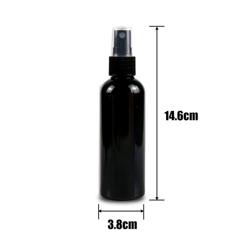 1 pc bærbar tom sprayflaske 30/50/100 ml genopfyldelige beholderflasker plast mini tom kosmetisk beholder parfume flaske: 100ml sorte