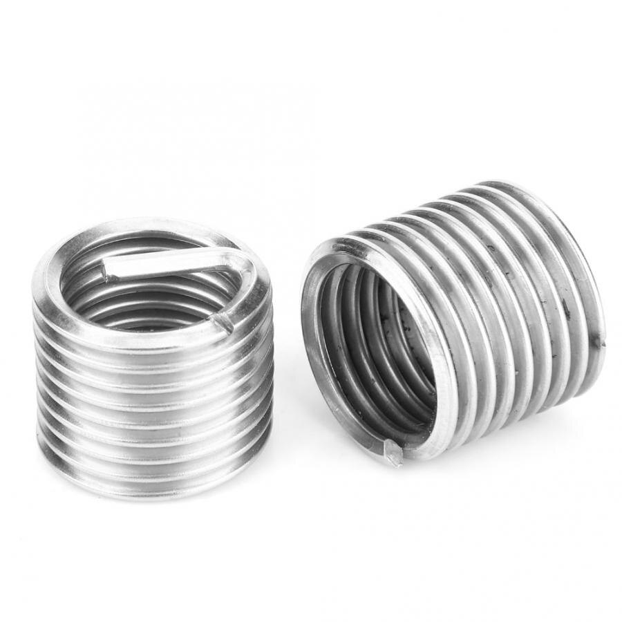 10Pcs M18x2.5 Car Thread Repair Kit Thread Inserts Female Thread Repairing Accessory Assortment Kit Inserts Drill Tap Set