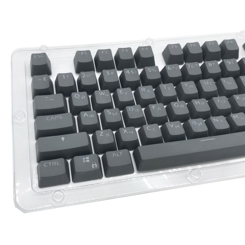 104 Keys Russian Backlit PBT Keycap OEM Profile Double Shot Backlight Keycaps R9CB