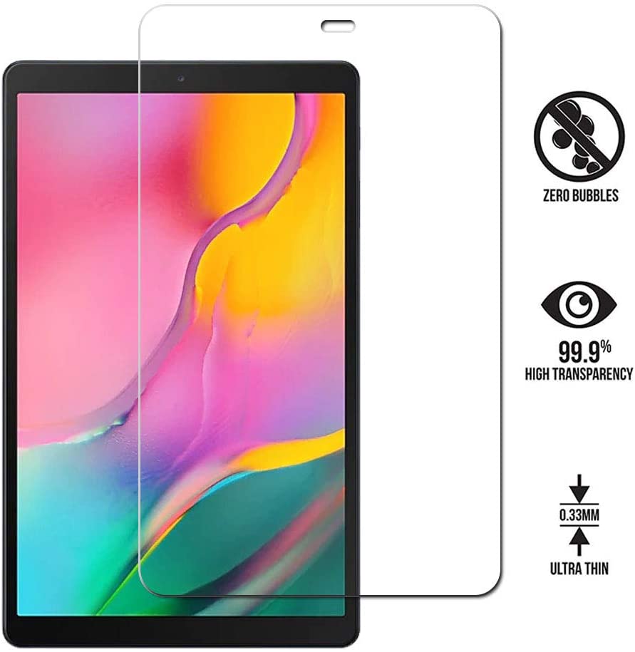 Tablet case for Samsung Galaxy Tab A 10.1 T580 T585 Smart Auto Sleep cover Tab A A6 10.1 SM-T587 capa Slim Protective Shell: Glass Only No case / Tab A 8.0 2019 T290